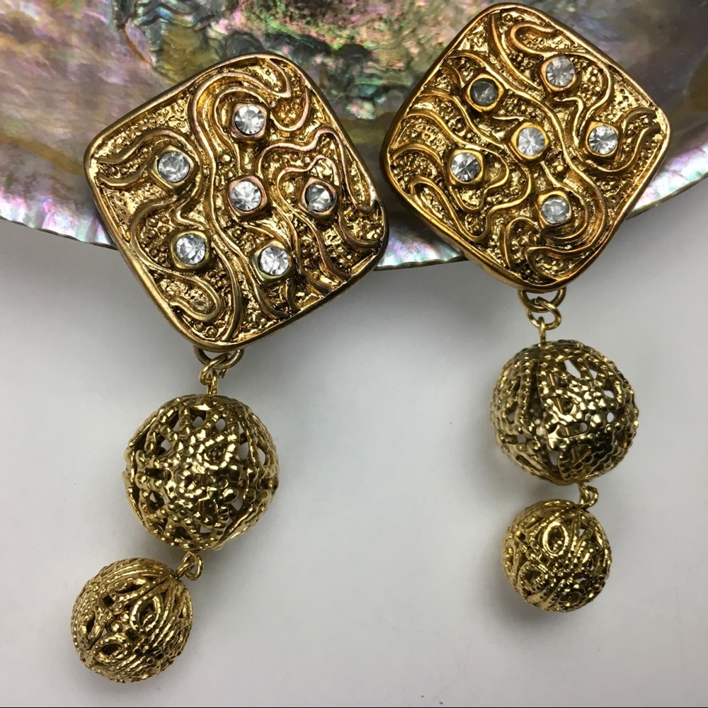 Vintage Handmade Artisan Earrings